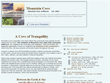 Tablet Screenshot of mtncove.com